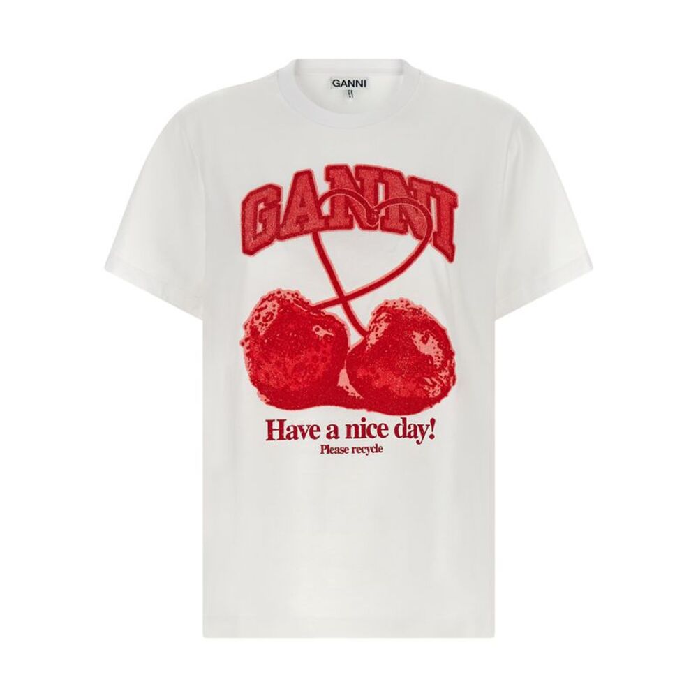 Ganni Women 'Cherry' T-Shirt - Picture 1 of 4
